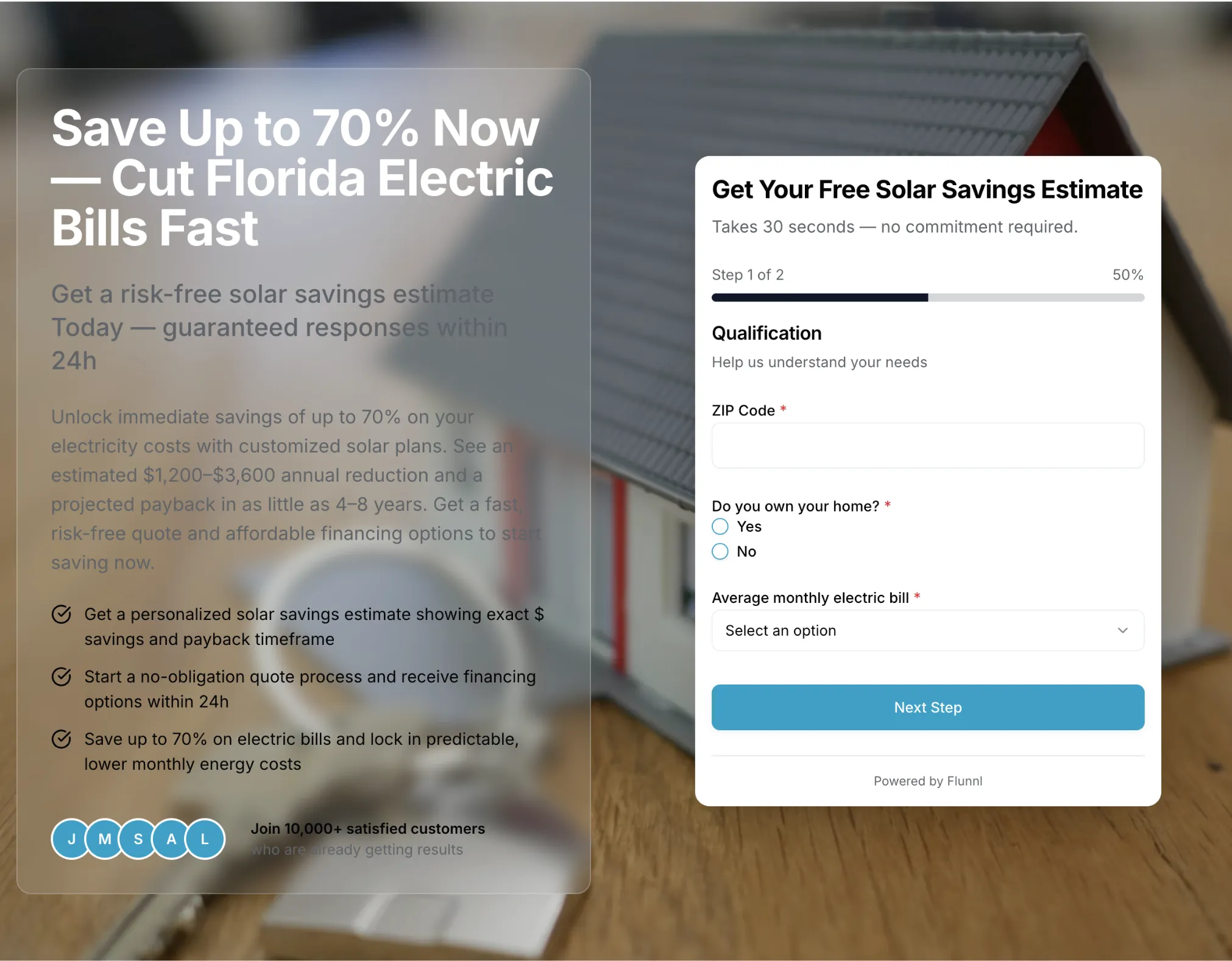 Screenshot — Create your funnel